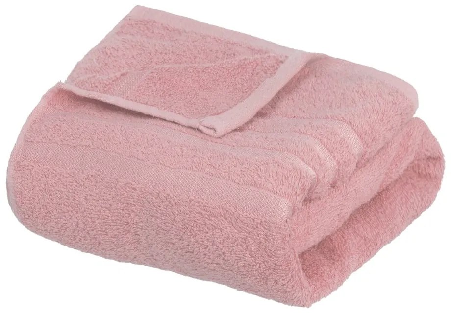 Asciugamano tipo terry rosa in cotone 70x140 cm Simple – Casa Selección