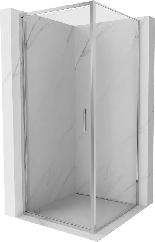 Mexen Exo cabina doccia battente 85 x 85 cm, trasparente, cromo - 817-085-085-01-00