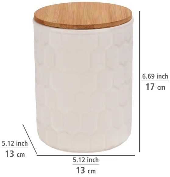 WENKO 54222100 - Scatola MAYA 13x17 cm bianco/marrone