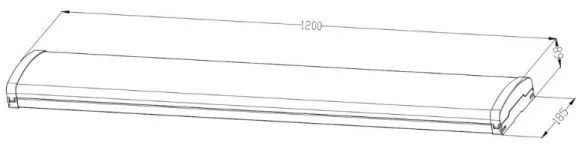 LED Dimmerabile fluorescente chiaro LED/35W/44W/52W/60W/230V 4000K 120 cm