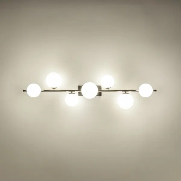 BRILAGI - Lampadario a plafone LED MILLA 7xG9/3W/230V nero cromato/bianco