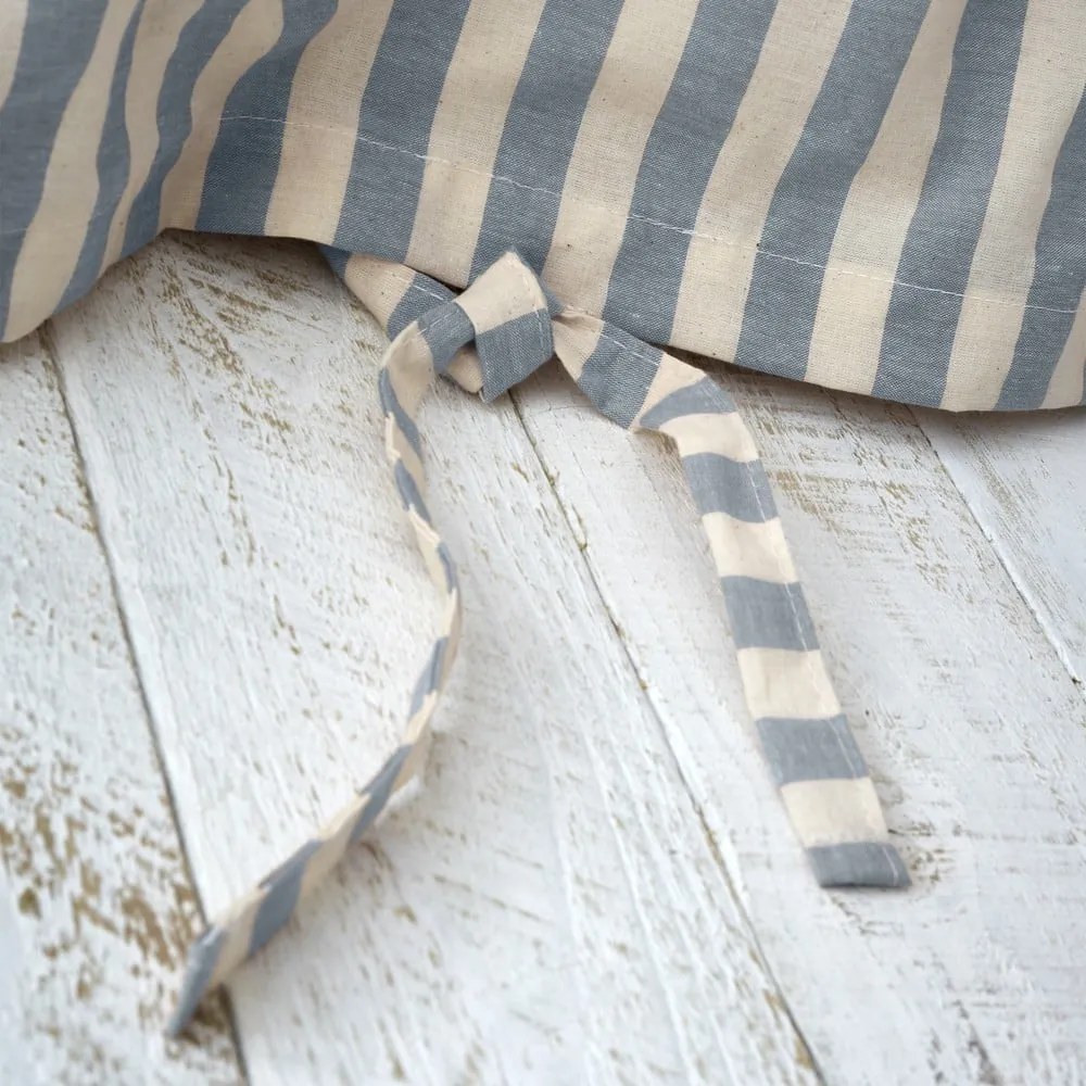 Biancheria da letto blu per letto matrimoniale/per letto esteso 230x220 cm Zanzibar Stripe – Pineapple Elephant