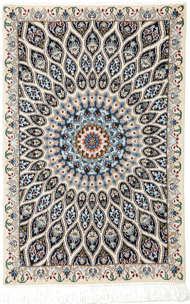 Nain Tappeto 60 x 90 (Iran) Annodato A Mano