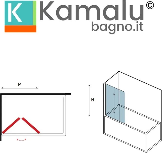 Sopravasca pieghevole 80 cm | KVS7000 - KAMALU