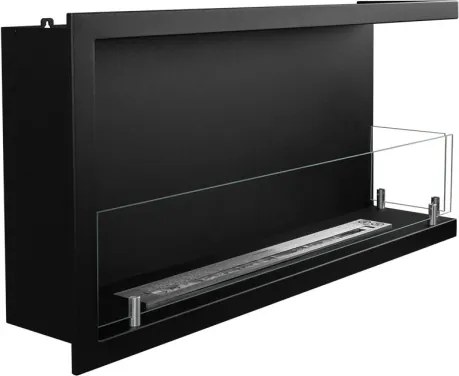 Camino a bioetanolo da incasso ad angolo biocamino angolare 90x45 cm SUTRI 90 DX