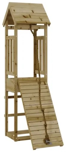 Casetta con Arrampicata in Legno di Pino Impregnato