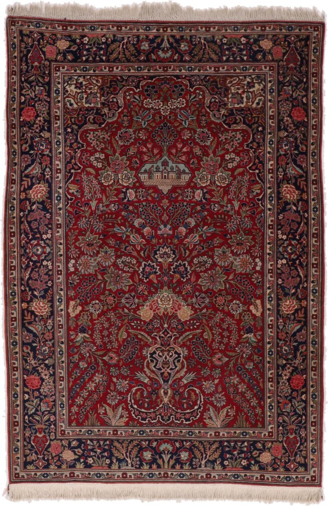 Kashan Tappeto persiano 200x140 (Iran) Annodato A Mano
