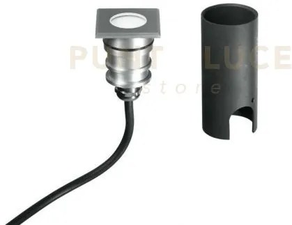 Segnapassi a incasso calpestabile led impact nikel quadrato dc24v 2...