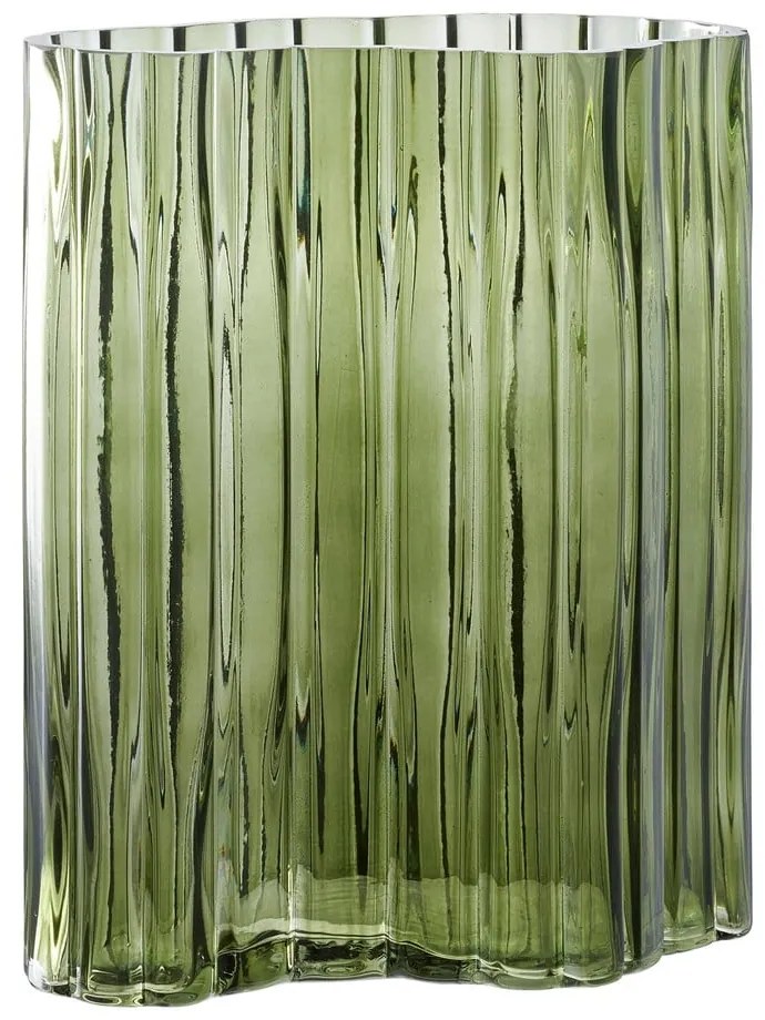 Vaso in vetro verde (altezza 26,5 cm) - House Nordic