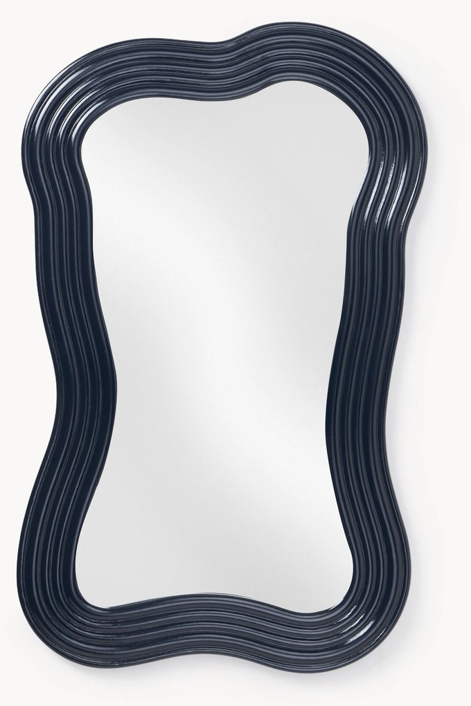 Specchio da parete con cornice ondulata Cosimo