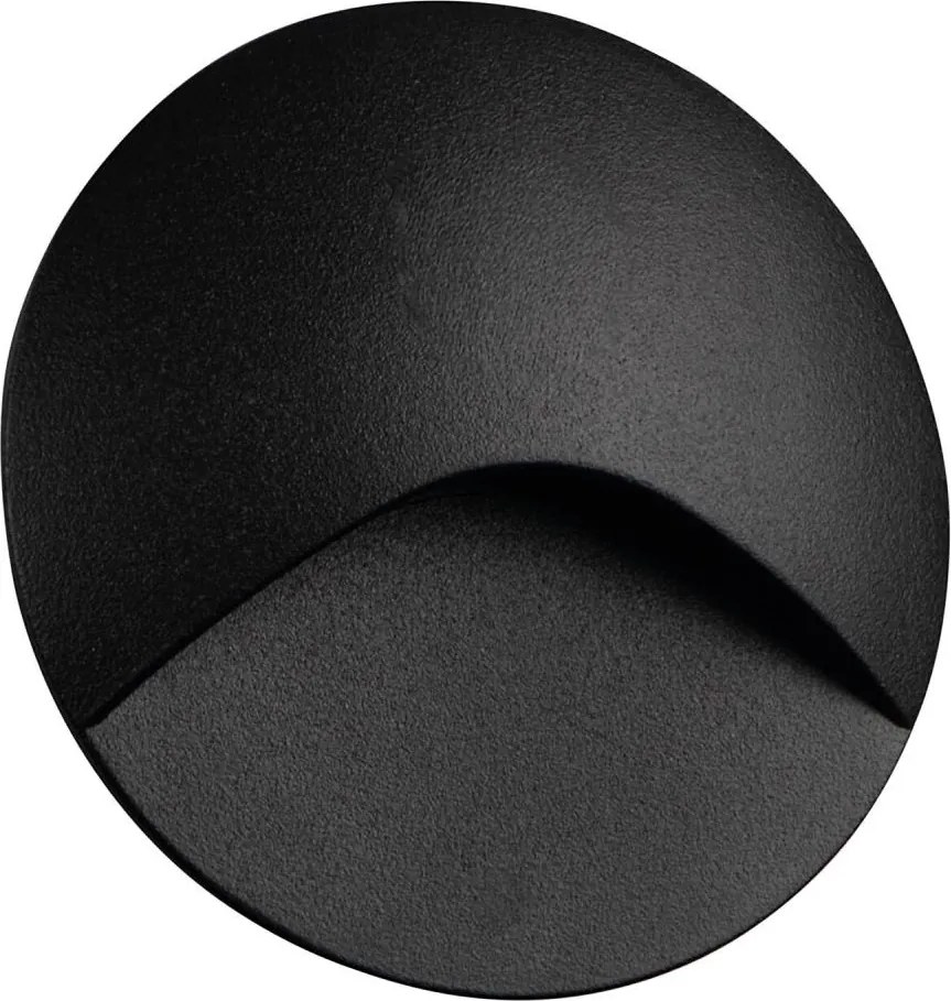 Kanlux 39133 - Applique per scale EXIN LED/2,5W/230V 4000K IP65 nera rotonda