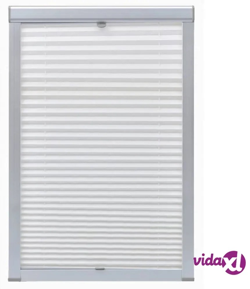 vidaXL Tenda Plissettata Oscurante Bianca CK02