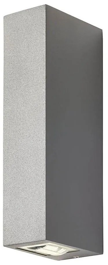 Redo 90421 - LED Applique da esterno ACE 2xLED/5,84W/230V 3000K IP54 grigio
