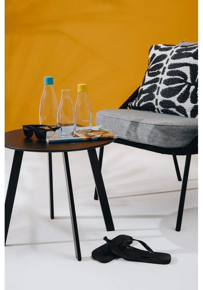 Sedia da giardino nera North - Bonami Selection