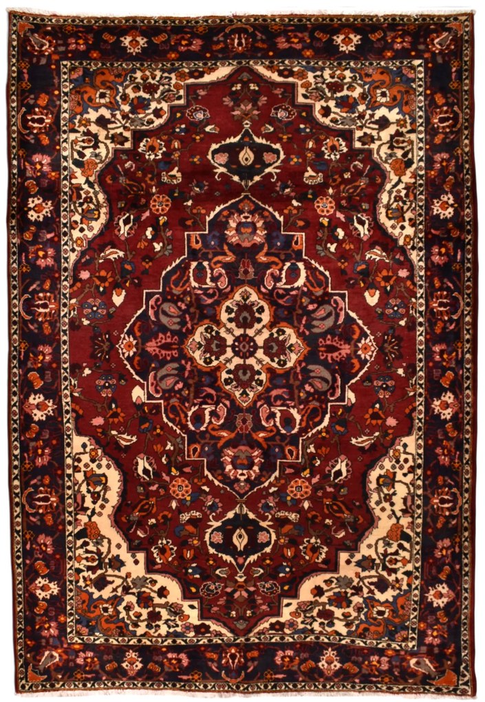 Bakhtiar Tappeto 310x210 Rosso (Iran) Annodato A Mano