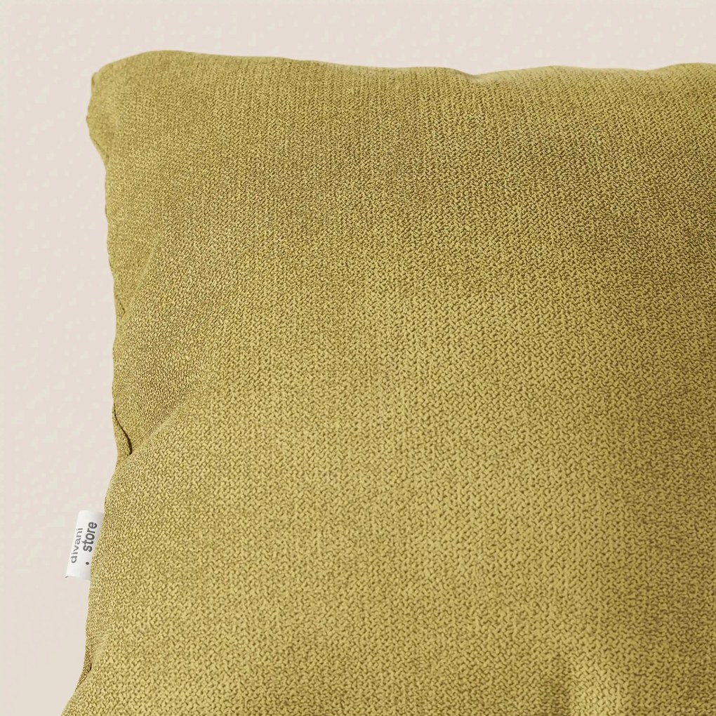 Destiny cuscino disponibile in diversi colori realizzato in tessuto morbido impermeabile T02 giallo