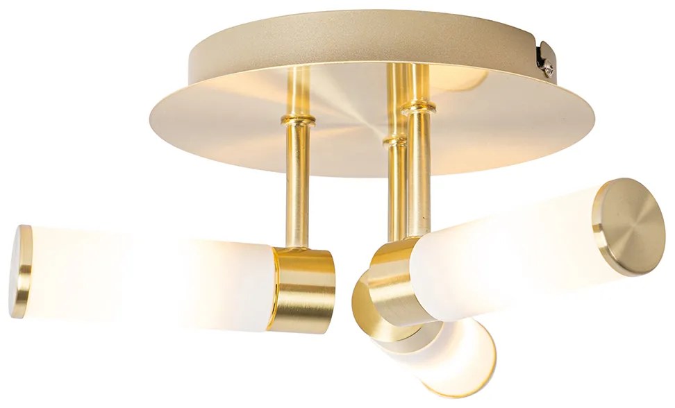 Plafoniera moderna per bagno in ottone 3 luci IP44 - Bath