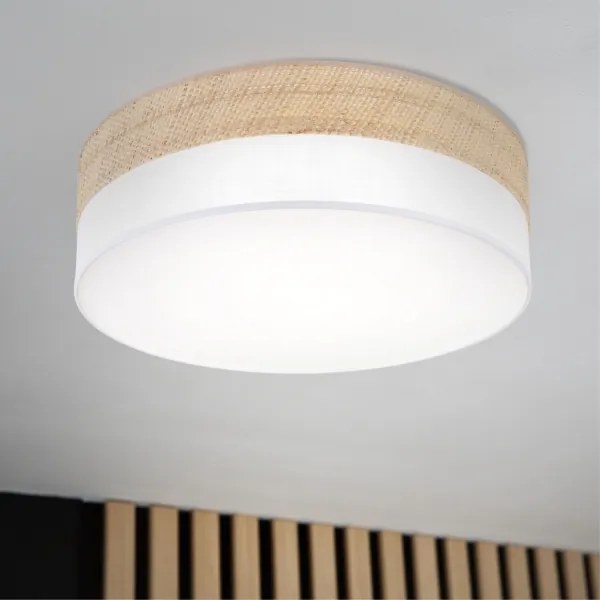 Plafoniera LED SIRJA BOHO LED/36W/230V Ø 45 cm beige/bianco