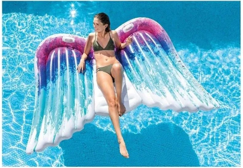 Materassino Gonfiabile Intex Angel per Mare Piscina Acqua Relax Materasso Gioco