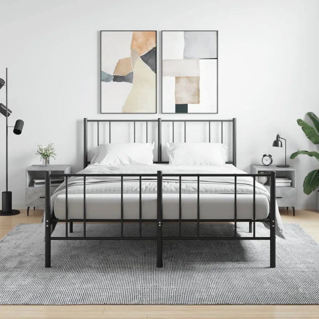 Comodini 2 Pz Grigio Cemento 40x35x47,5 Cm İn Legno Multistrato /