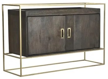 Credenza DKD Home Decor Marrone Metallo Legno di mango 122 x 38 x 76 cm