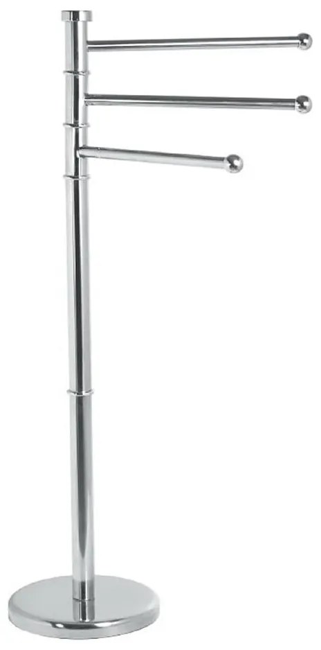 Aqualine - Piedistallo con gancio per asciugamani SAMBA 85,5 cm acciaio inossidabile/cromo lucido