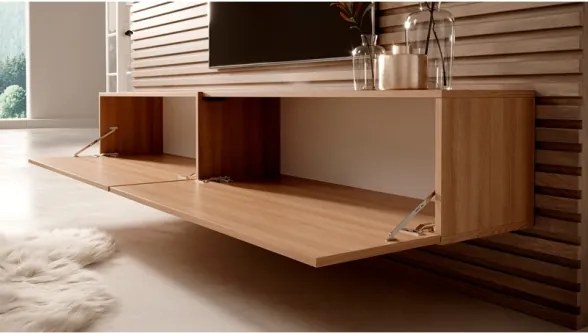 Mobile TV Sospeso 200 Cm 2 Ante Rovere Lindberg Echo