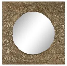 Specchio da parete Home ESPRIT Dorato Metallo 80 x 6 x 80 cm