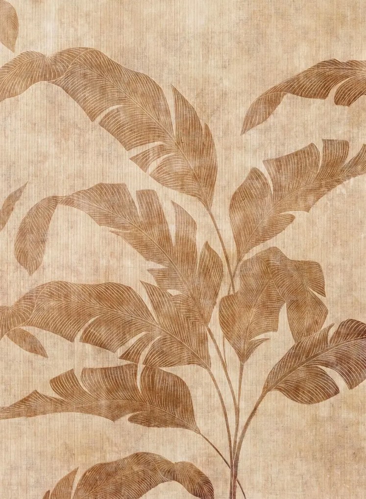 Coordonne Carta da parati panoramica Leaves Shadow Bamboo - Camel