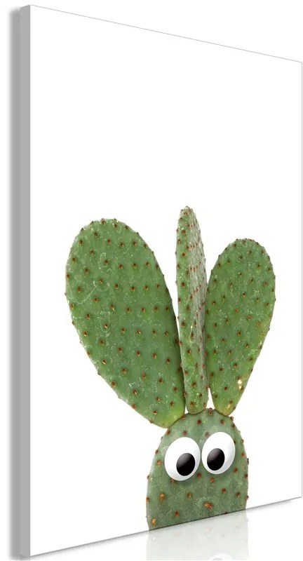 Quadro Ear Cactus (1 Part) Vertical  Colore Bianco, Dimensioni e Misure 60x90