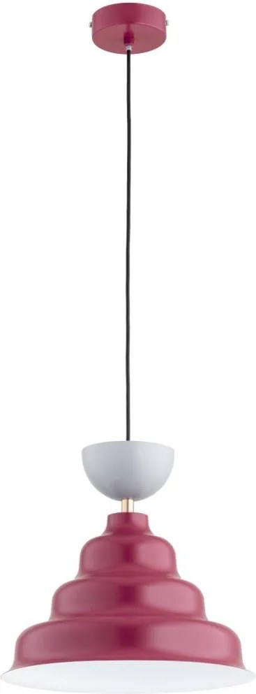 Lampada a sospensione con cavo BALWANEK 1xE27/15W/230V rossa