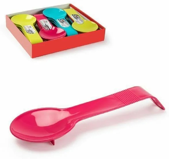 Trade Shop - Set 2pz Poggiamestolo Poggia Mestolo In Plastica Colorata Accessori Cucina 11540