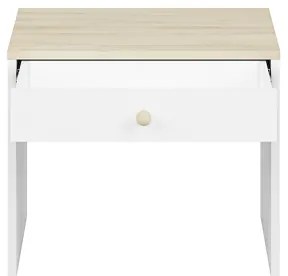 Comodino BUBO 58x69 cm bianco/beige