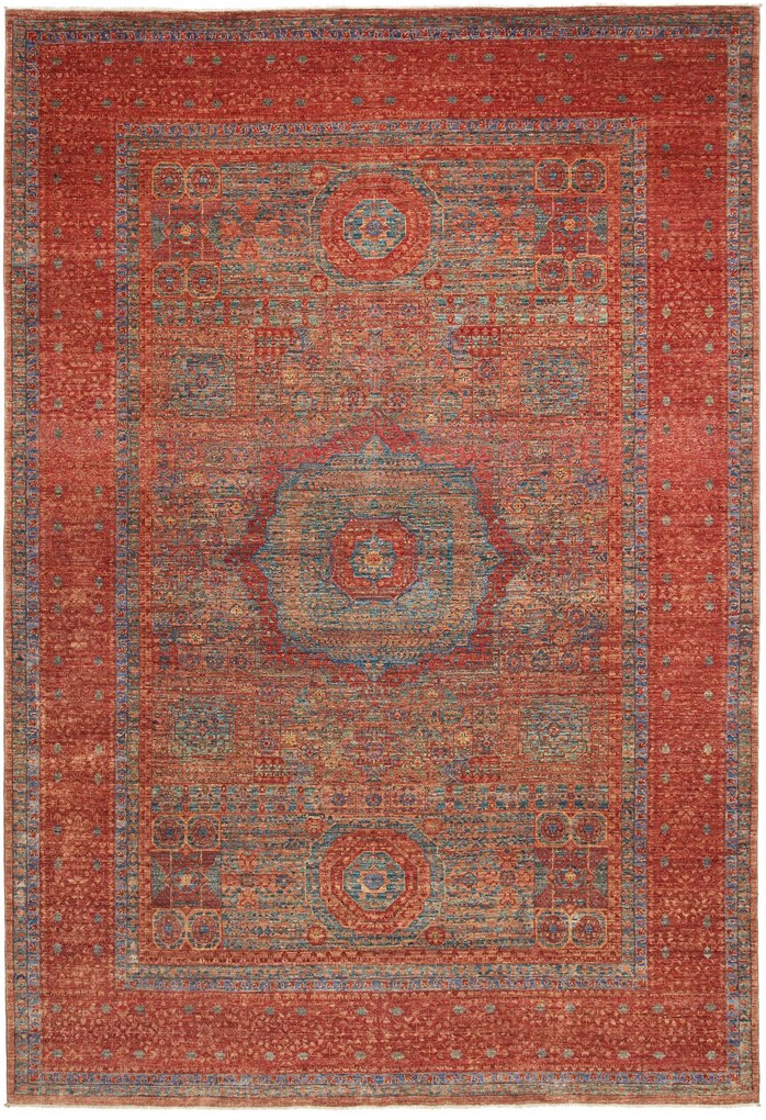 Mamluk Tappeto 300x210 Marrone (Pakistan) Annodato A Mano