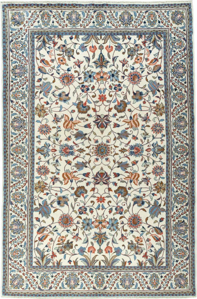 Sarouk Tappeto 300x200 Beige (Iran) Annodato A Mano