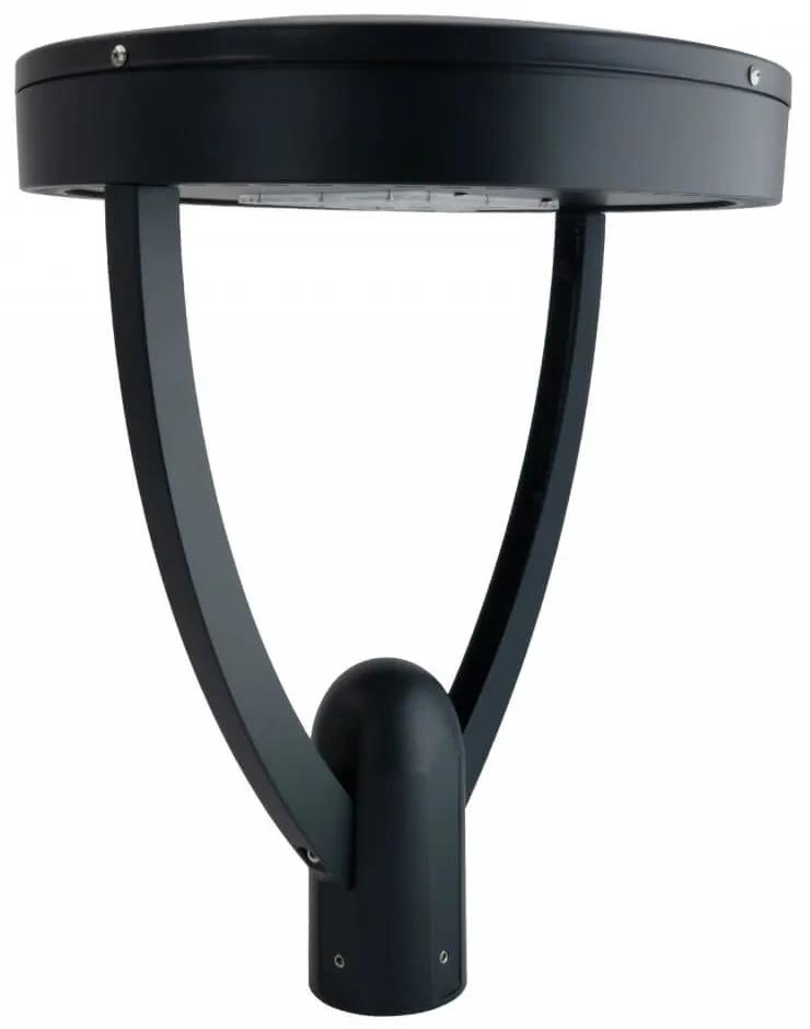 Lampione Stradale LED 65W, Iron Black, 150lm/W, Dimmerabile 1-10V, Programmabile - PHILIPS Xitanium Colore  Bianco Naturale 4.000K