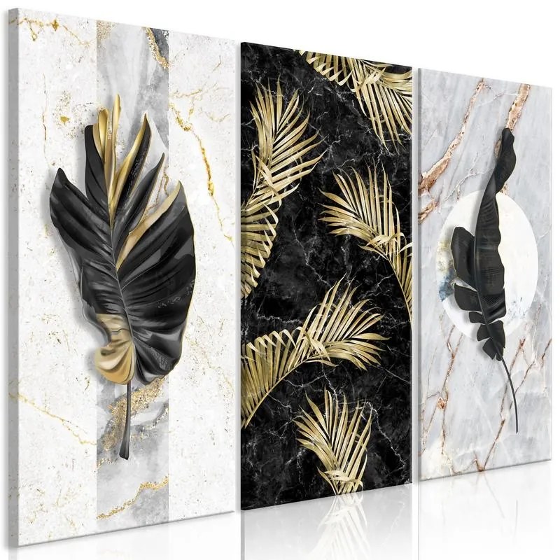 Quadro  Golden Trio (3 Parts)  Larghezza x Altezza Home decor 90x60