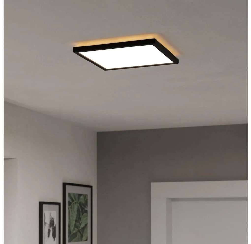 Eglo 901442- Plafoniera LED da esterno ROVITO 13,4W/230V 29x29 cm IP44 nero