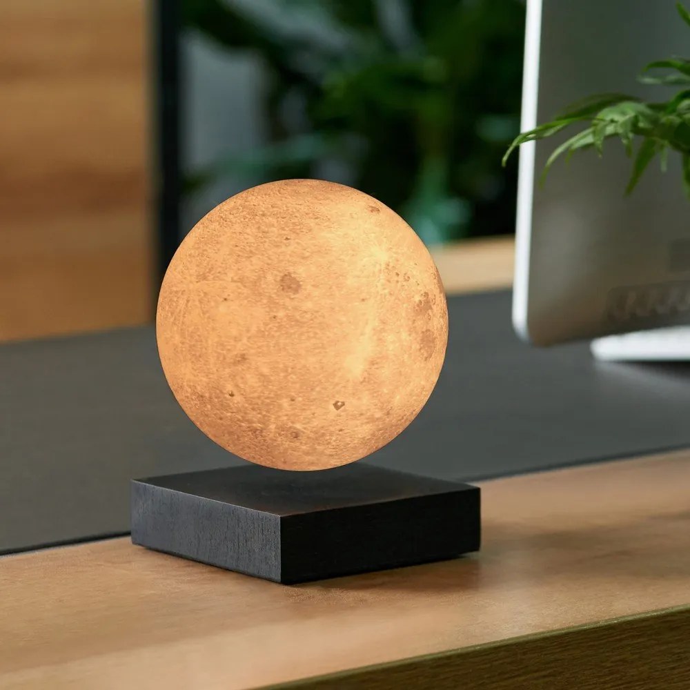 Decorazione luminosa nera con alimentazione a corrente ø 12 cm Moon – Gingko