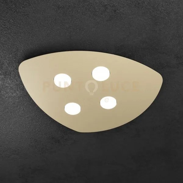 Shape applique-plafoniera 4 luci sabbia 1143-4-sa