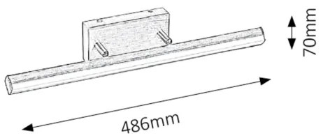 Rabalux 5720 - LED Illuminazione a per specchi da bagno SILAS 1xLED/12W/230V
