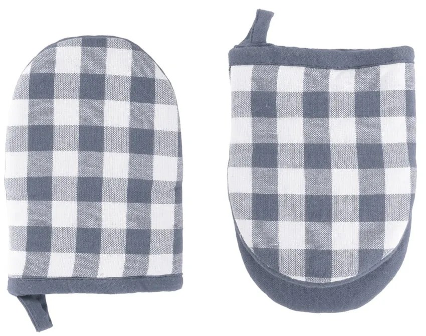 Set di guanti da forno in cotone 2 pz Gingham – Tiseco Home Studio