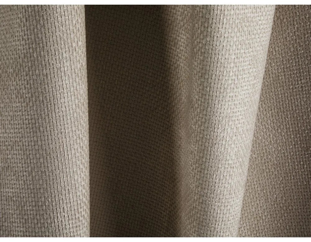 Divano angolare marrone chiaro (con penisola a destra/a U) con rivestimento in ciniglia Treno – Cosmopolitan Design