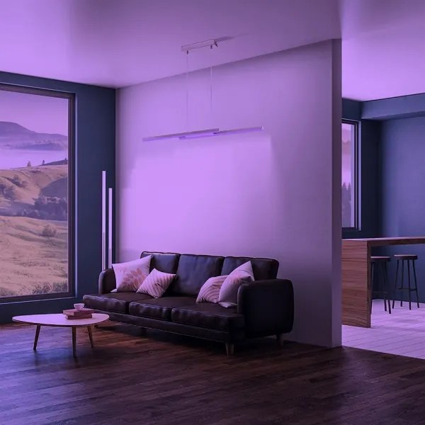 Eglo 33232 - Lampadario a sospensione su cavo LED RGBW dimmerabile FRAIOLI-C LED/34W/230V cromo opaco