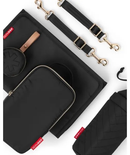 Skip Hop - Zaino fasciatoio 6in1 SUITE SET nero per passeggino