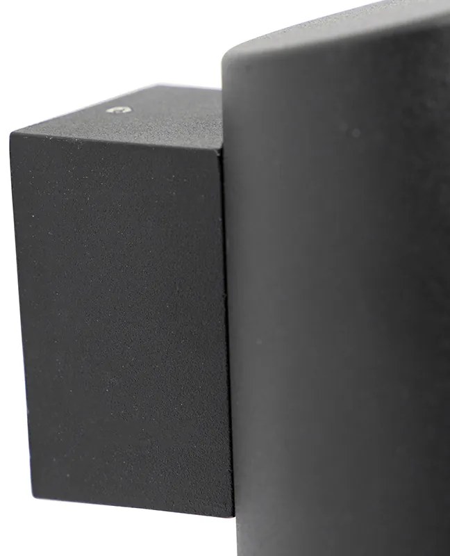 Lampada da parete esterna moderna nera IP44 - Skittle