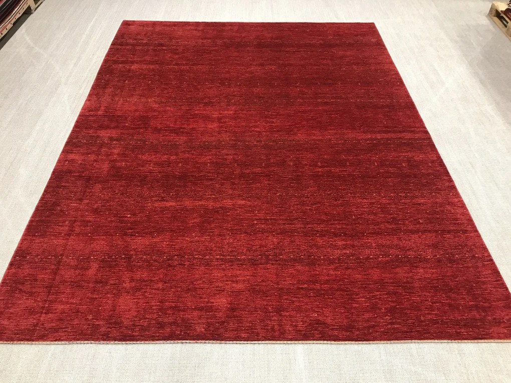 Loribaft Tappeto 380 x 290 Rosso (Iran) Annodato A Mano