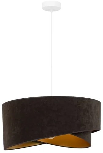 Brilagi - Lampadario LED a sospensione con filo LYRA 1xE27/15W/230V marrone scuro/oro