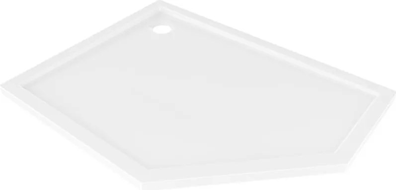 Mexen Flow piatto doccia pentagonale slim sinistro 100 x 90 cm, bianco lucido - 46P109010L