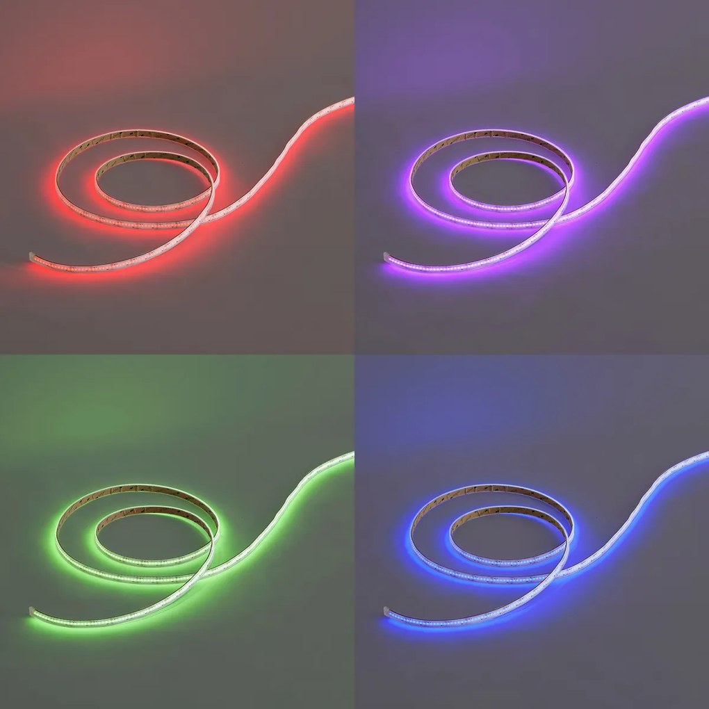 Striscia LED COB Smart 3 metri RGB 35W 1040 lm 2700 - 6500K IP44
